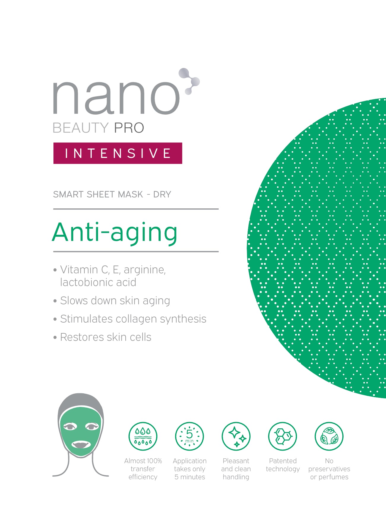 Nano Beauty Pro: Nano Fiber Anti-Aging Intensive Face Mask