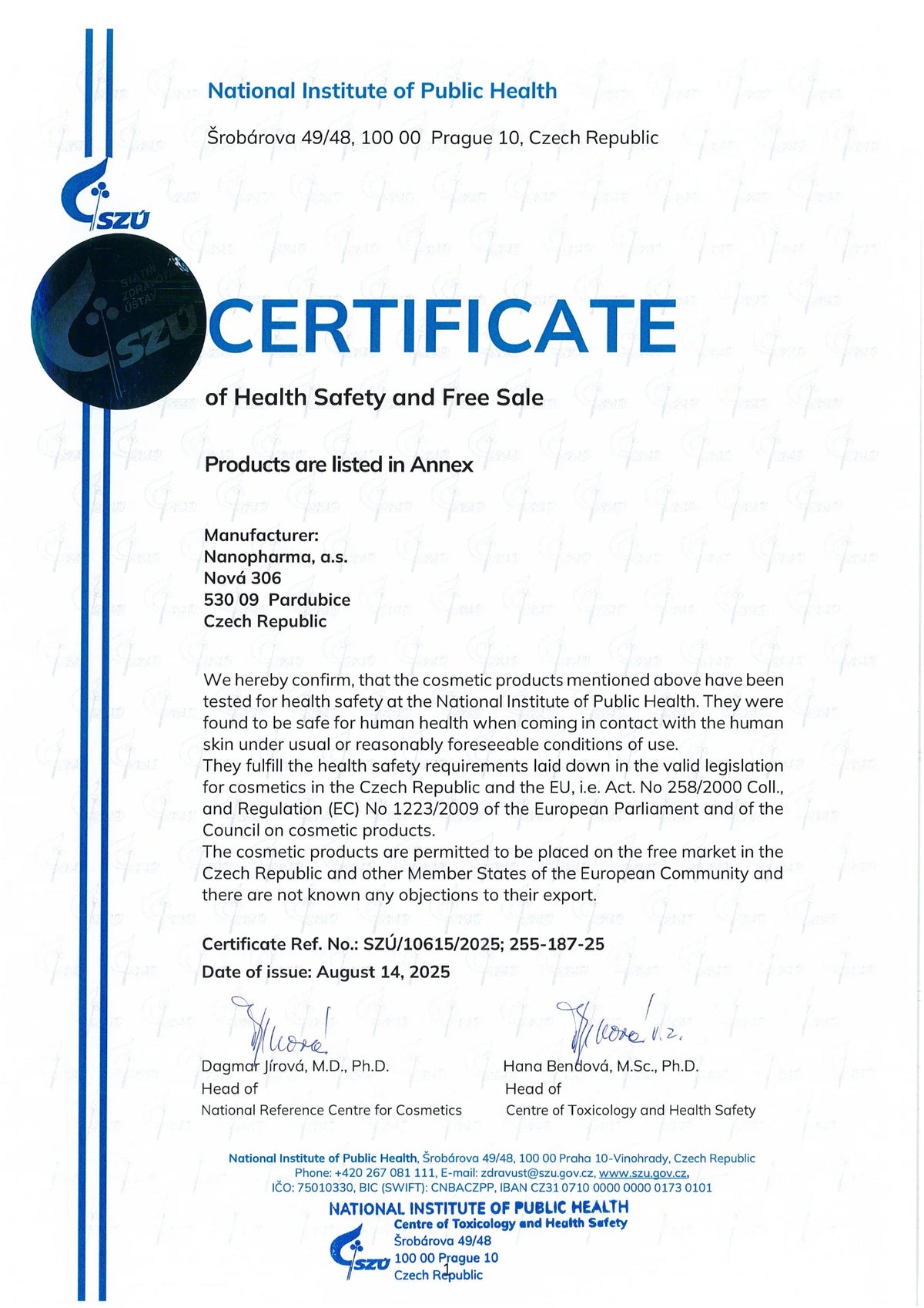 Certificat de Sănătate și Securitate în Muncă