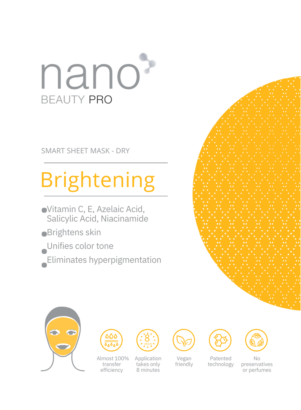 Nano Beauty Pro: Brightening Nanofiber Facial Mask