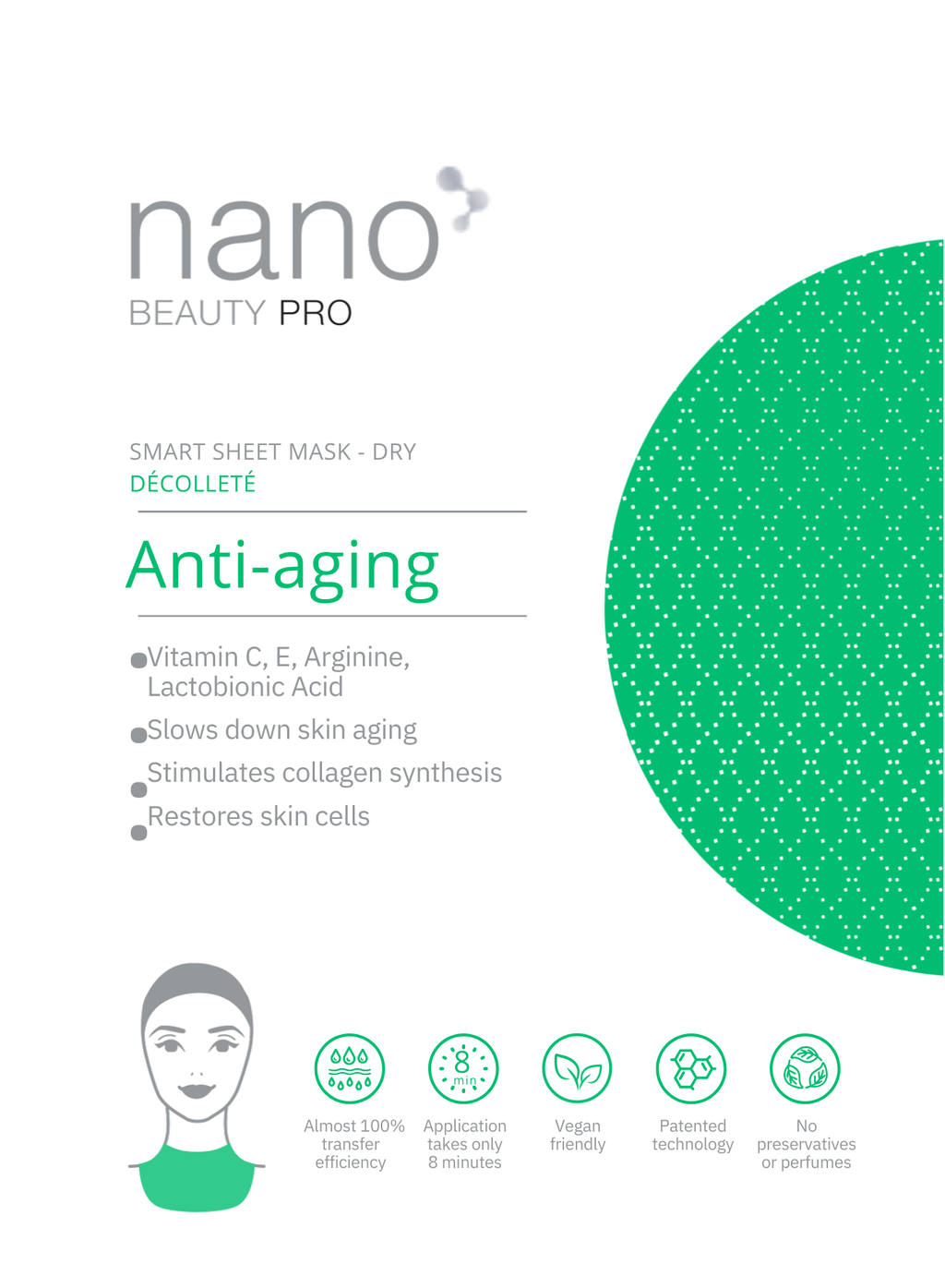 Nano Beauty Pro: Anti-Aging Nanofiber Mask for the Decolletage